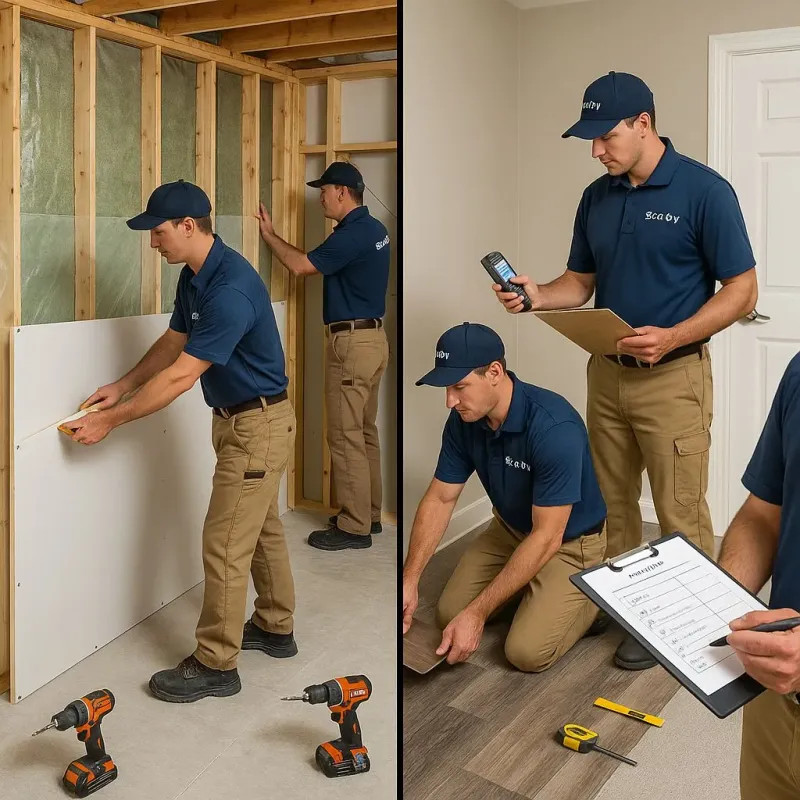 Repairs and Reconstruction process in Saline County, IL